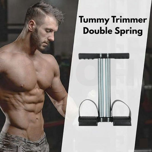 Two Spring Pull Reducer | Tummy Trimmer & Resistance Band for Full Body Workout – Belly Fat Burner, Slimming Exercise Rope for Home & Gym