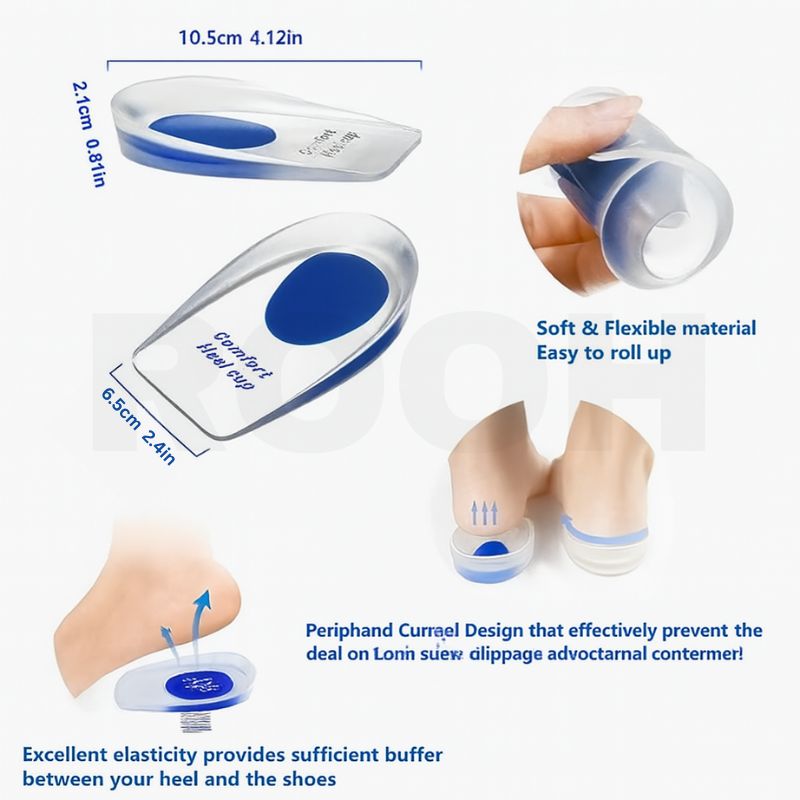Premium Gel Insoles for Shoes | Shock Absorbing, Arch Support, Anti-Fatigue Comfort Pads for Work, Sports & Daily Use