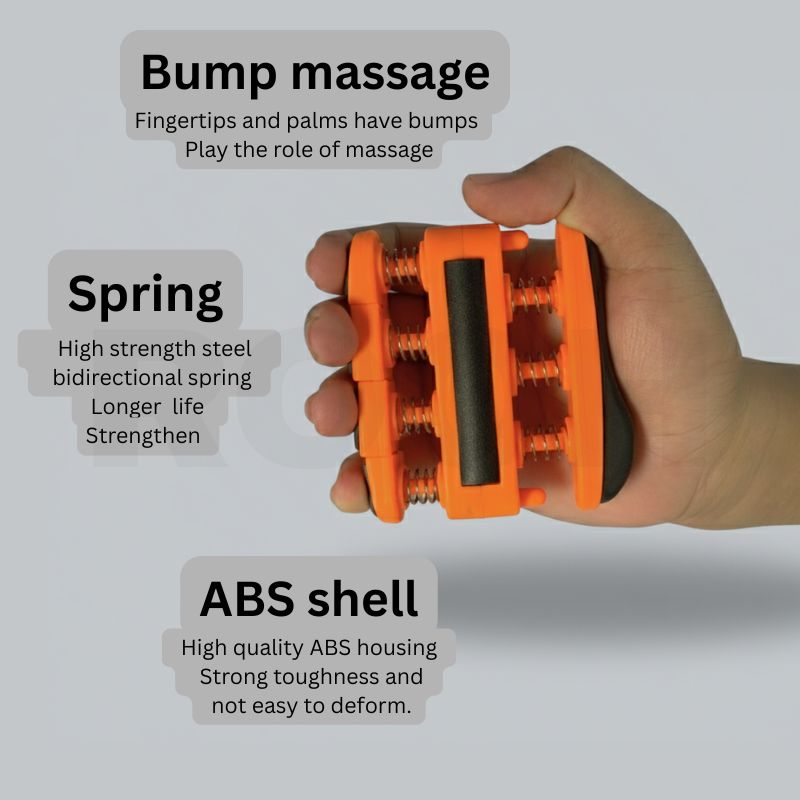 Hand Grip Finger Trainer – Adjustable Two-Way Spring Strengthener for Guitar, Piano & Fitness (Portable Exerciser Tool)