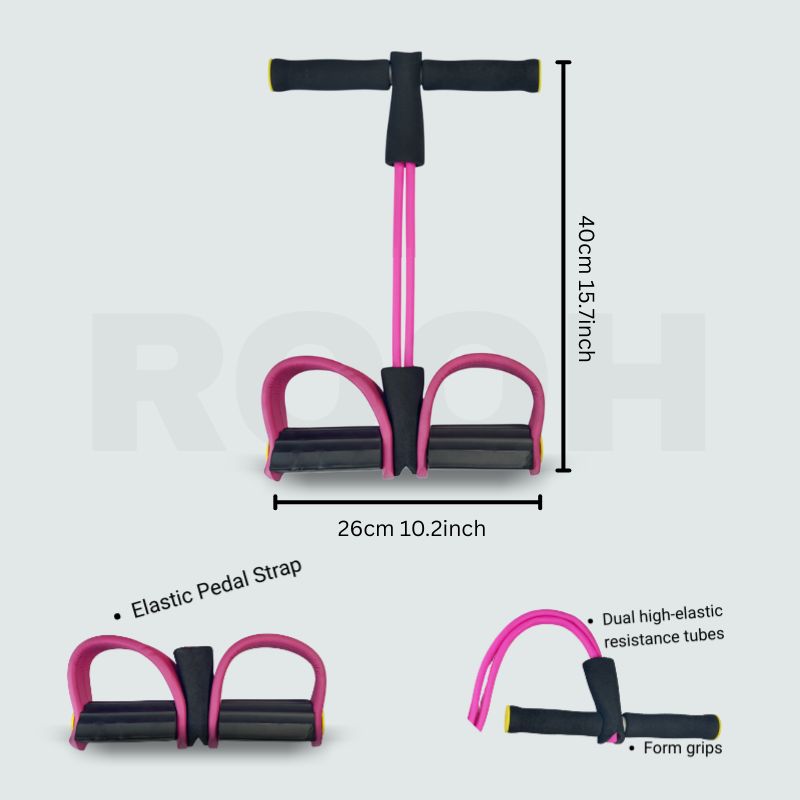 Portable Pull Reducer | Tummy Trimmer & Resistance Band for Belly Fat, Abs, Legs & Full Body Workout