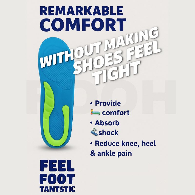 Gel Heel Insoles & Shoe Lifts | Height Increasing, Plantar Fasciitis & High Heel Insoles for Comfort & Support